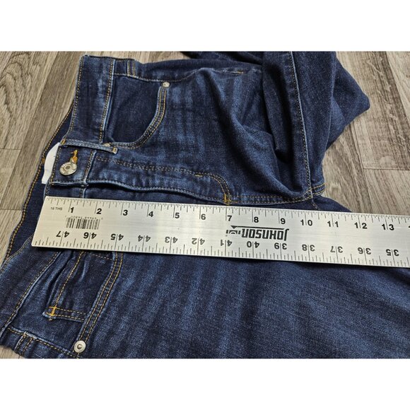 (3/$35) LOFT Jeans Womens 2 / 26 Blue Skinny Stretch Denim High Rise Skinny - Picture 10 of 11